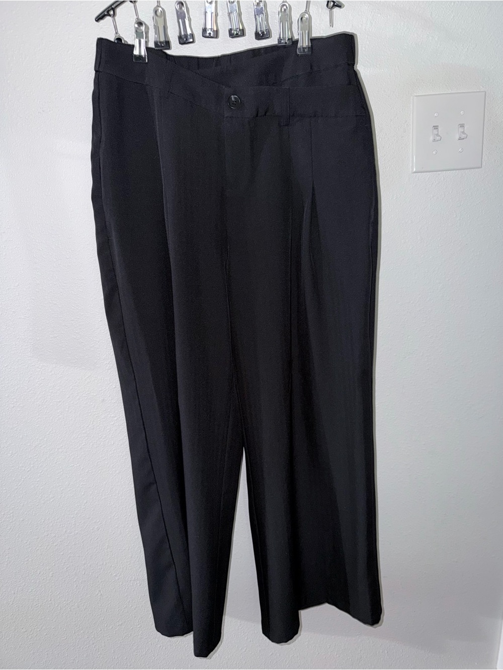 HALARA Black Women's Wide Leg Dress Trousers